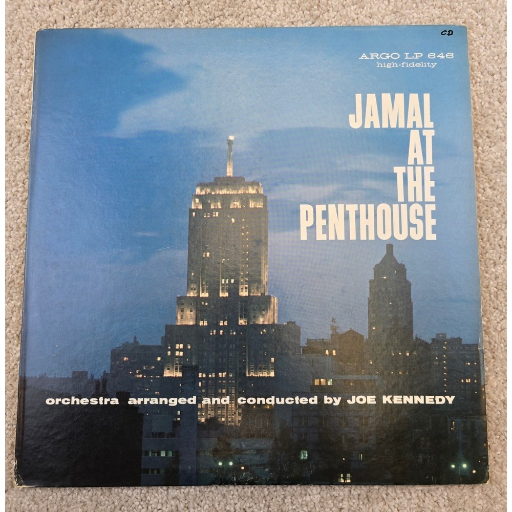 Ahmad Jamal Jamal at the Penthouse Vinyl LP Argo LP 646 Jazz 1959 Joe Kennedy